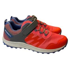 New Merrell Nova Sneakers Women's Size 7 W Hot Pink Gray Blue Hook & Loop Shoes